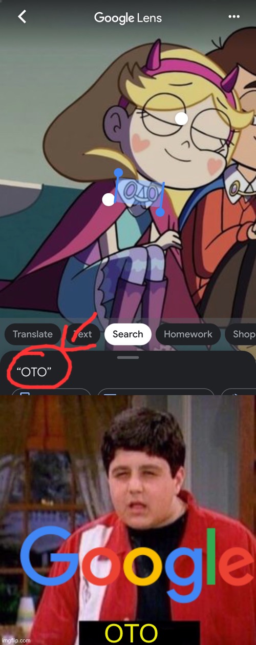 OTO | OTO | image tagged in memes,google search,google,funny,starco,star butterfly | made w/ Imgflip meme maker