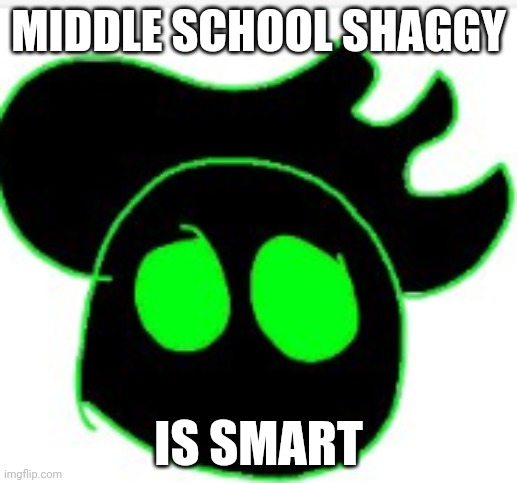 MIDDLE SCHOOL SHAGGY; IS SMART | made w/ Imgflip meme maker