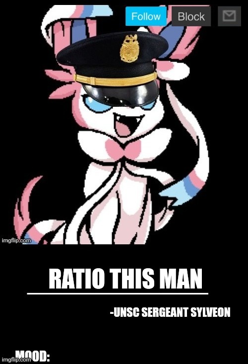 Link in the comments | RATIO THIS MAN | image tagged in unsc sylveon announcement | made w/ Imgflip meme maker