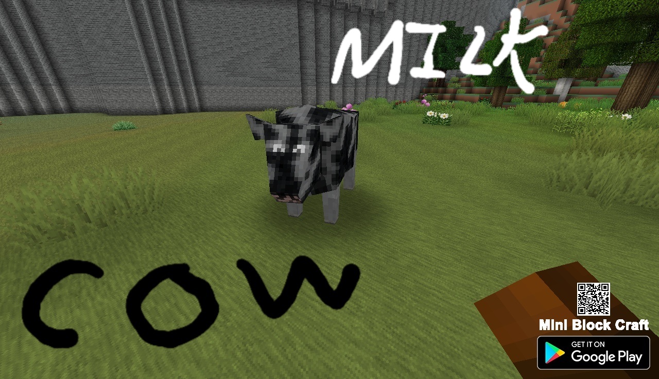 I found a cow from mini block craft Blank Meme Template