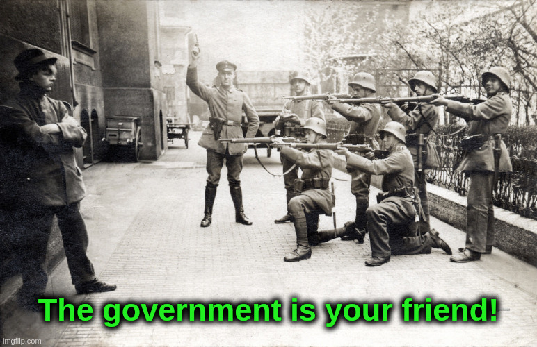 The Government Is Your Friend! | The government is your friend! | image tagged in liberalism,globalism,democrats,progressives,nazis,government | made w/ Imgflip meme maker