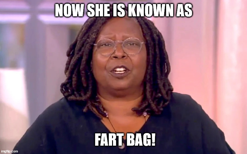 NOW SHE IS KNOWN AS FART BAG! | made w/ Imgflip meme maker