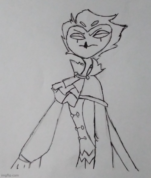I drew him. | image tagged in stolas drawing | made w/ Imgflip meme maker