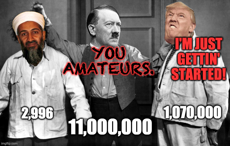 YOU AMATEURS. I'M JUST GETTIN' STARTED! 2,996 11,000,000 1,070,000 | made w/ Imgflip meme maker