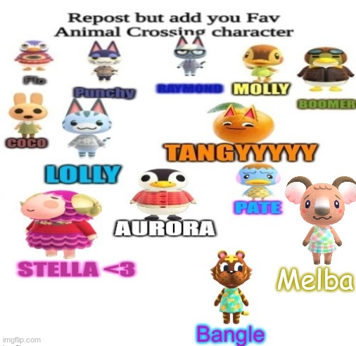 I added Melba, also trying to revive a dead meme :D | Melba | image tagged in animal crossing,koala,why are you reading this,you have been eternally cursed for reading the tags | made w/ Imgflip meme maker
