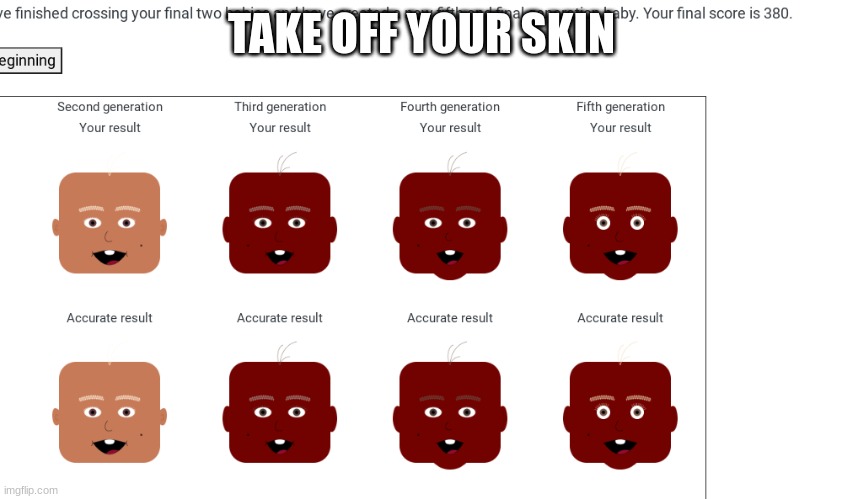 TAKE OFF YOUR SKIN | made w/ Imgflip meme maker