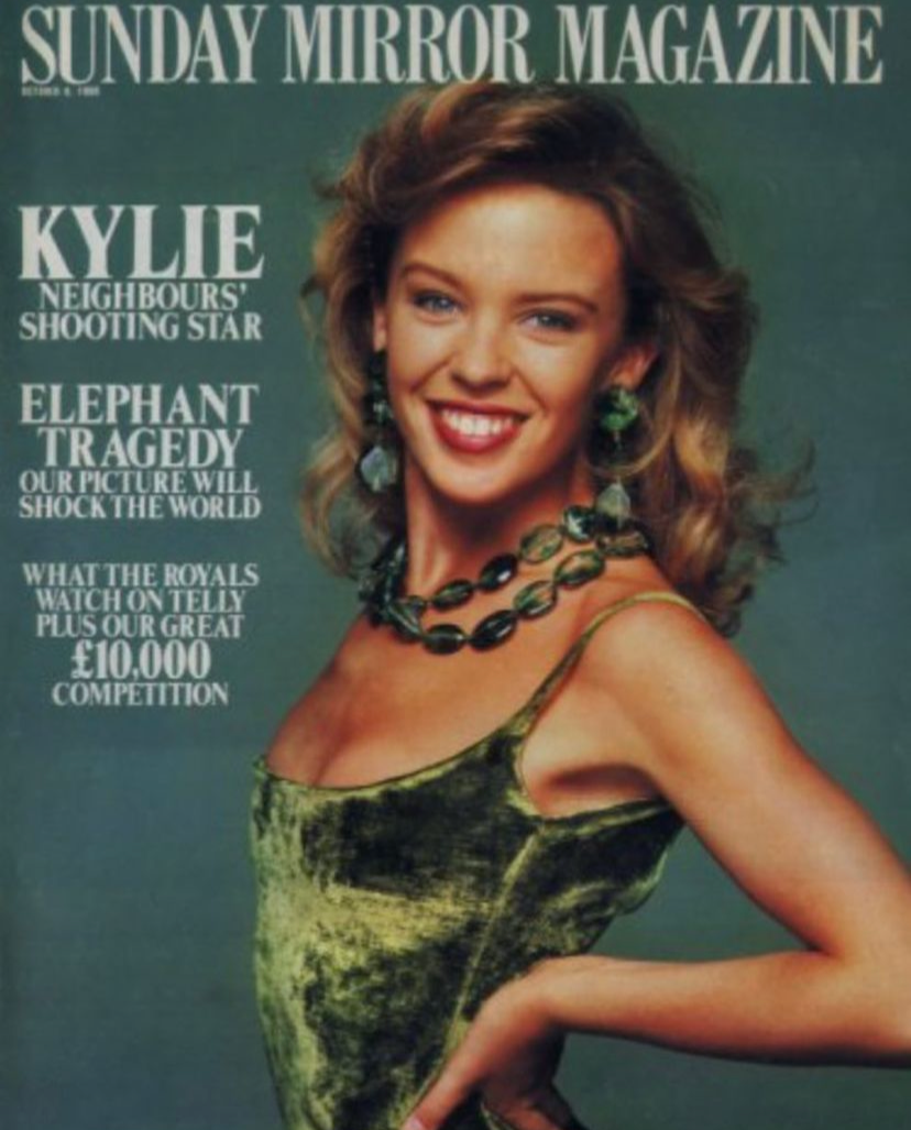 Kylie Sunday Mirror Magazine Blank Meme Template