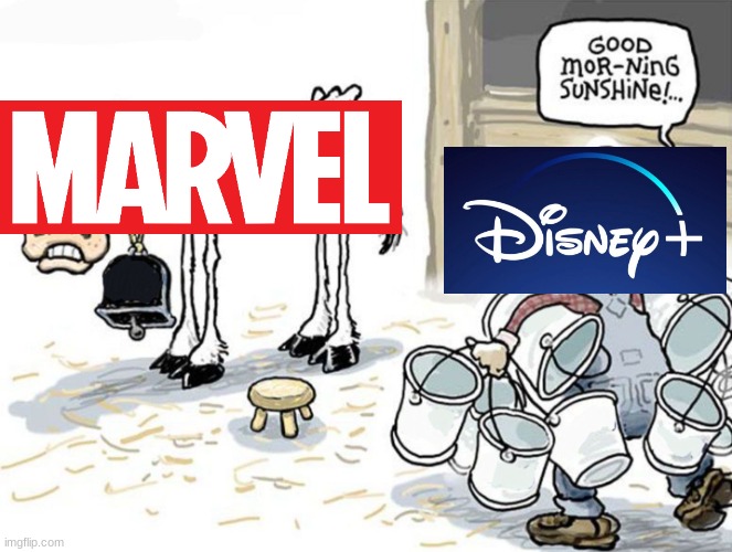 Same thing for Star Wars. | image tagged in memes,milking the cow,marvel | made w/ Imgflip meme maker