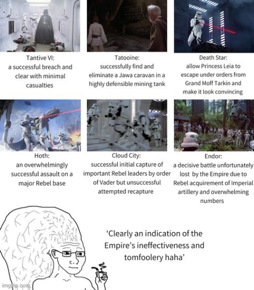 sToRmTrOoPeRs aRe iNfErIor t0 cLoNeS | image tagged in for the empire | made w/ Imgflip meme maker