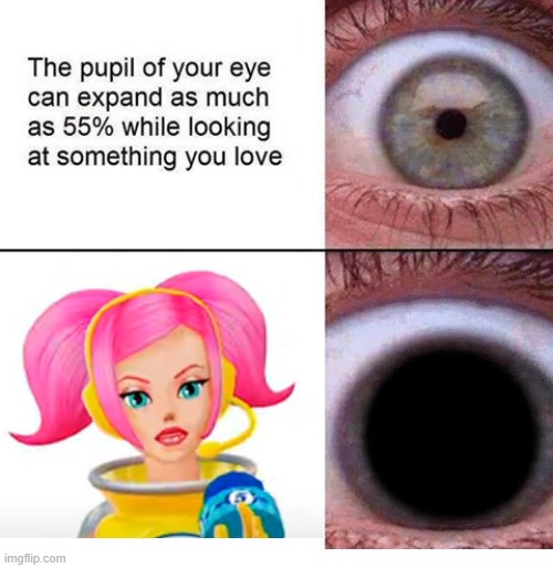 Posting Ulala memes until the SC5 movie releases | image tagged in the pupil of your eye can expand,sorry not sorry,memes,funny | made w/ Imgflip meme maker