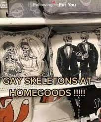 High Quality GAY SKELETONS AT HOMEGOODS !!!!! Blank Meme Template