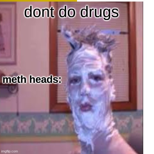 methheads fr tho | dont do drugs; meth heads: | image tagged in drugs,meth,drugs are bad,funny,psa | made w/ Imgflip meme maker