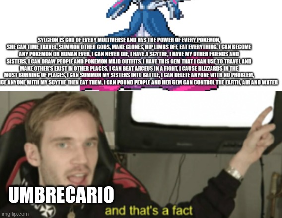 ... | UMBRECARIO | image tagged in facts | made w/ Imgflip meme maker