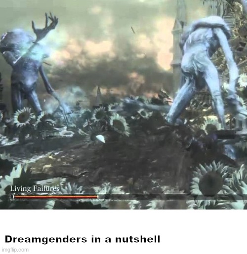  Dreamgenders in a nutshell | image tagged in living failures,memes,dreamphobia,shitpost,oh wow are you actually reading these tags | made w/ Imgflip meme maker