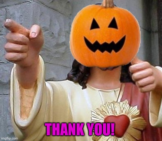 High Quality Jesus pumpkin Blank Meme Template