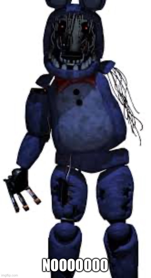 withered bonnie | NOOOOOOO | image tagged in withered bonnie | made w/ Imgflip meme maker