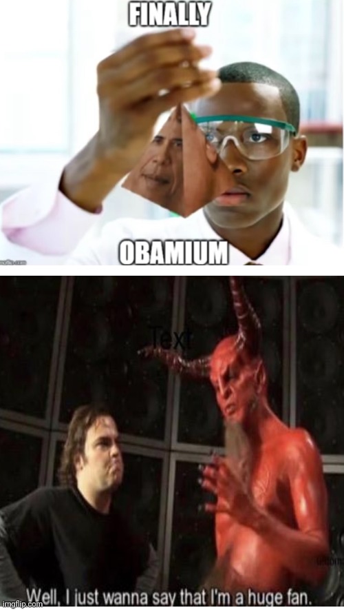 Obamuim is discovered!!! | image tagged in memes,blank transparent square | made w/ Imgflip meme maker