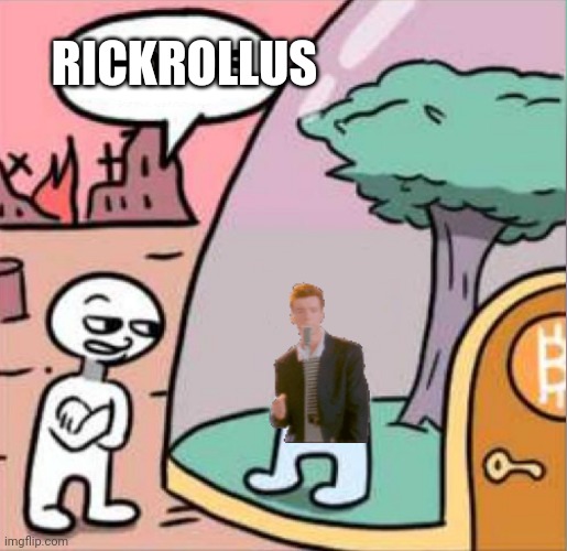 rickrollus | RICKROLLUS | image tagged in amogus | made w/ Imgflip meme maker