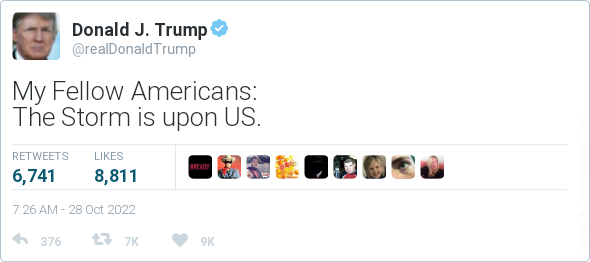 High Quality Donald Trump Twitter Restored Blank Meme Template