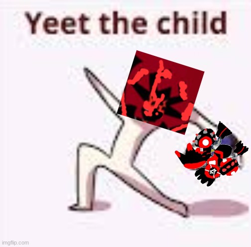 Yeet the Blood God | image tagged in single yeet the child panel | made w/ Imgflip meme maker