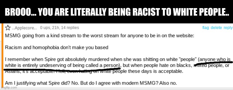 This mf... ☠ | BROOO... YOU ARE LITERALLY BEING RACIST TO WHITE PEOPLE.. | made w/ Imgflip meme maker