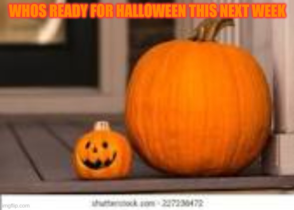 WHOS READY FOR HALLOWEEN THIS NEXT WEEK | image tagged in spooky month,spooky,holloween | made w/ Imgflip meme maker