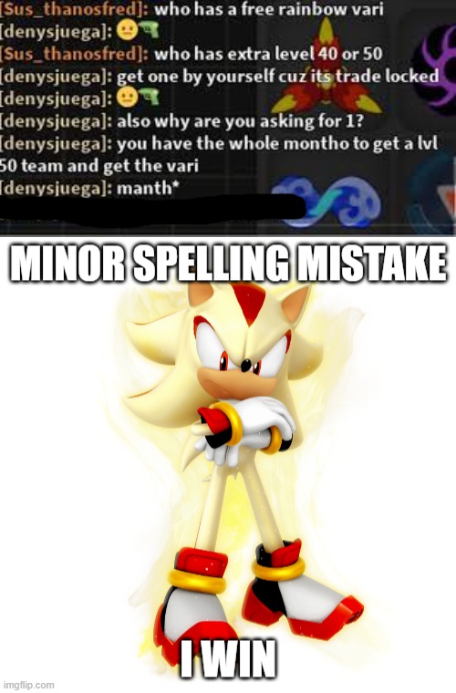 Lol | image tagged in minor spelling mistake hd | made w/ Imgflip meme maker