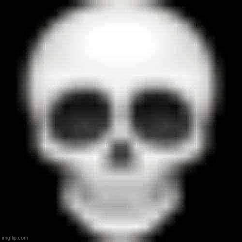 Skull emoji | image tagged in skull emoji | made w/ Imgflip meme maker