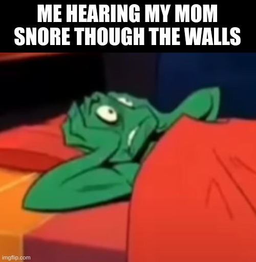 ME HEARING MY MOM SNORE THOUGH THE WALLS | made w/ Imgflip meme maker