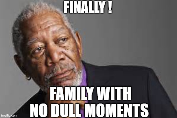 FINALLY ! FAMILY WITH NO DULL MOMENTS | made w/ Imgflip meme maker