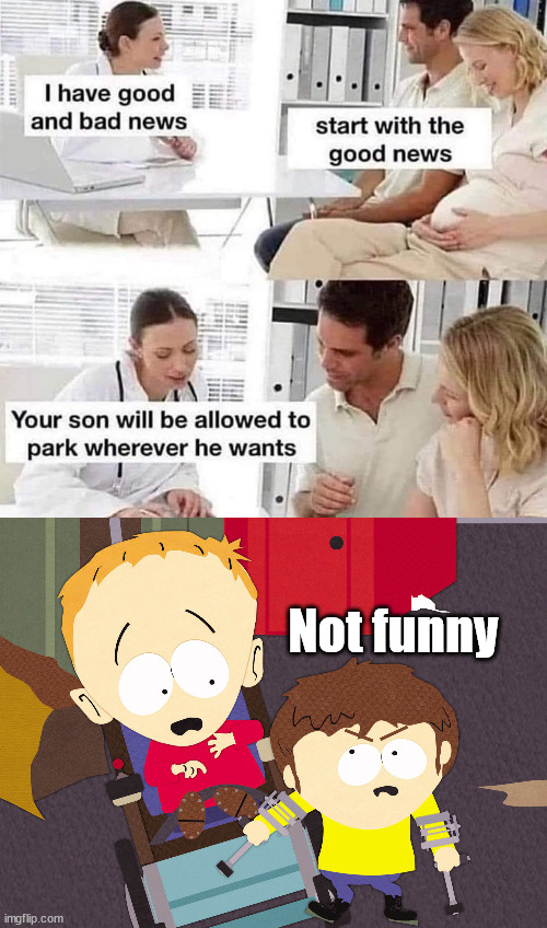Not funny | image tagged in cripple fight,dark humor | made w/ Imgflip meme maker