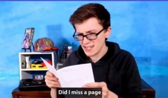 Blank did I miss a page Blank Meme Template