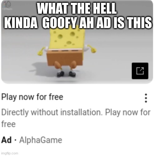 WHAT THE HELL  KINDA  GOOFY AH AD IS THIS | image tagged in bruh | made w/ Imgflip meme maker