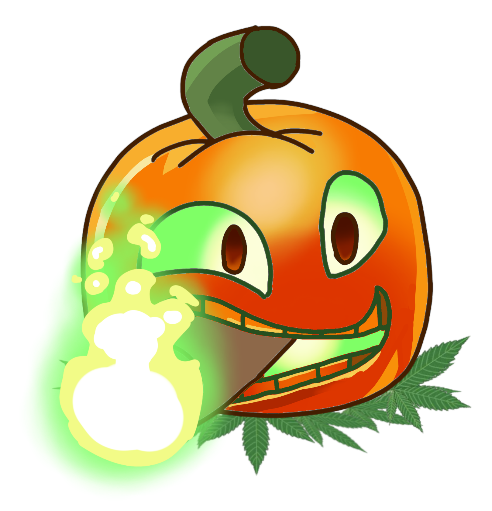 Weed O' Lantern Blank Meme Template