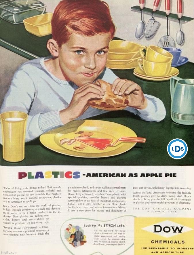 Vote CTL to flood the stream with increasingly unsettling & subversive vintage advertisements | image tagged in curiously offensive vintage ads,plastics,american,as,apple pie,ctl | made w/ Imgflip meme maker