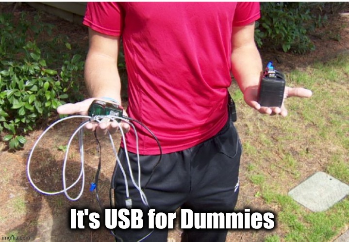 phone charger | It's USB for Dummies | image tagged in phone charger | made w/ Imgflip meme maker