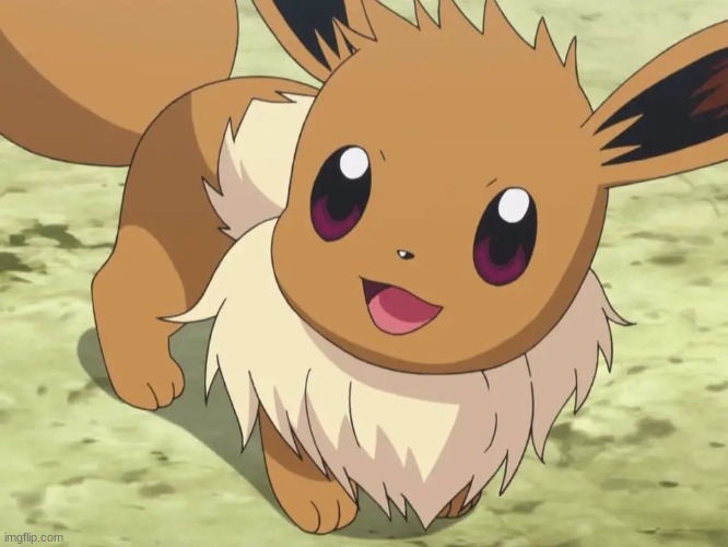 Smiling Eevee | image tagged in smiling eevee | made w/ Imgflip meme maker