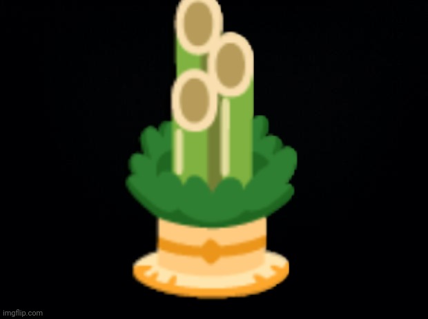 What is this | 🎍 | image tagged in black background | made w/ Imgflip meme maker