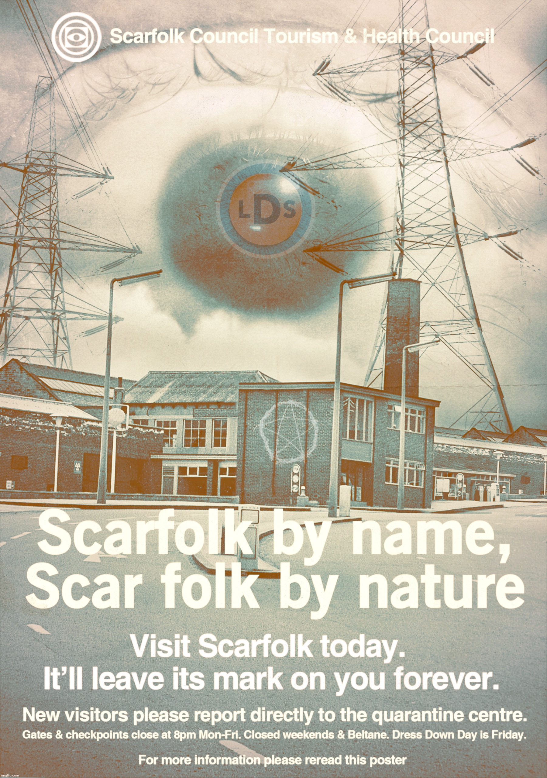 SCARFOLK COUNCIL APPROVED | image tagged in scarfolk council,approved,ctl,attack endorsement | made w/ Imgflip meme maker
