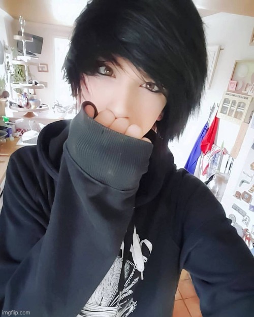 Emo femboy | image tagged in emo femboy | made w/ Imgflip meme maker