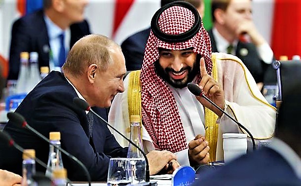 Putin and Saudi Prince 1 Blank Meme Template