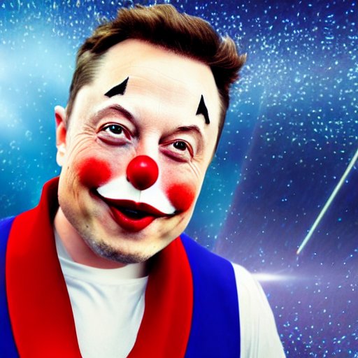 High Quality elon musk clown face Blank Meme Template