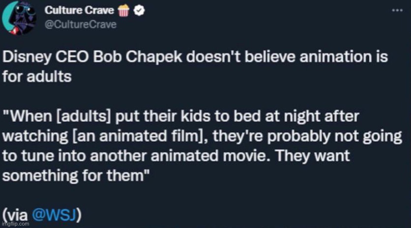 I’m not gonna count Helluva Boss or Hazbin Hotel since those are mostly watched by depressed teenagers for some reason | made w/ Imgflip meme maker