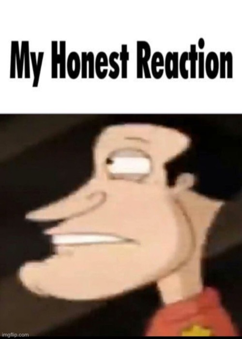 My Honest Reaction | image tagged in my honest reaction | made w/ Imgflip meme maker