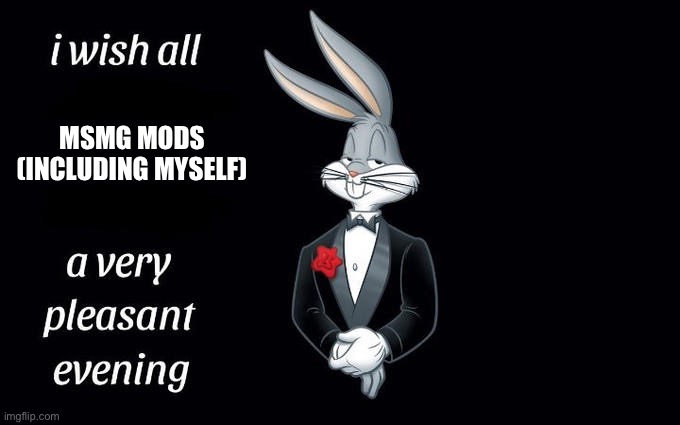 Have a good evening/day! | MSMG MODS (INCLUDING MYSELF) | image tagged in i wish all the x a very pleasant evening | made w/ Imgflip meme maker