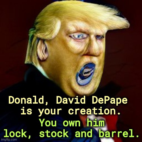 This is why America hates MAGA.  No brains, just a hammer to beat up old men.. | Donald, David DePape 
is your creation. You own him lock, stock and barrel. | image tagged in trump,nancy pelosi,assassin,killer,stupid,maga | made w/ Imgflip meme maker