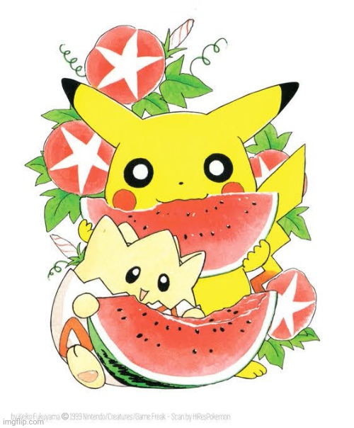 old pokemon art from @/HiResPokemon | made w/ Imgflip meme maker