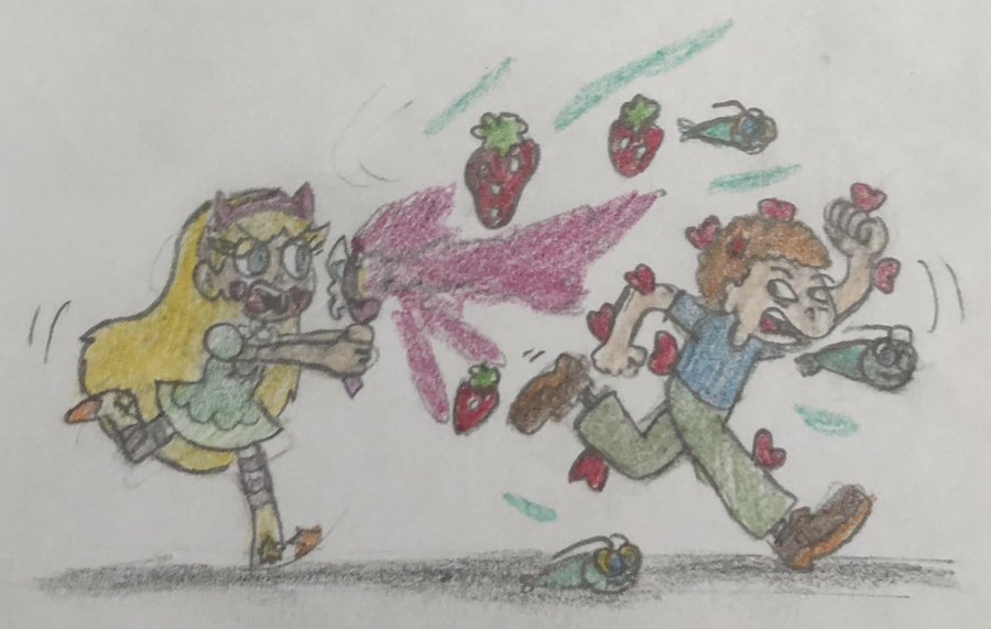 High Quality Star Butterfly Chasing Randall Weems Blank Meme Template