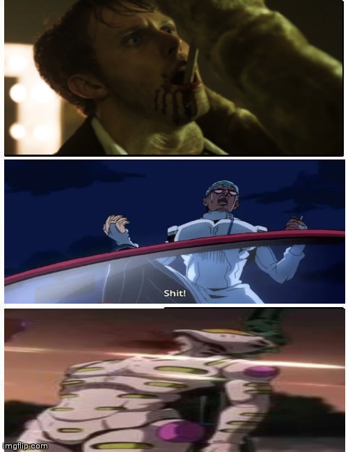 Ghaccio's Reaction to Stevie's death | image tagged in memes,jojo's bizarre adventure | made w/ Imgflip meme maker