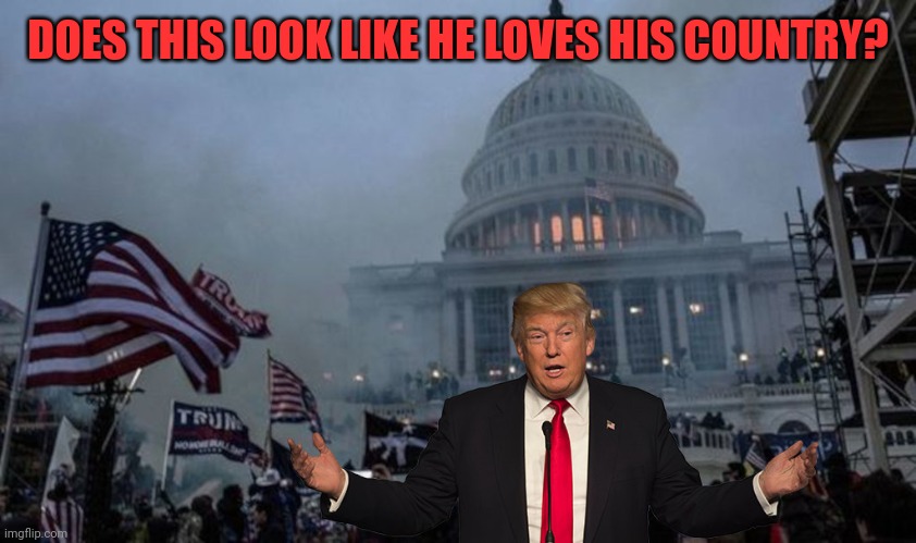 misconstrued coup | DOES THIS LOOK LIKE HE LOVES HIS COUNTRY? | image tagged in misconstrued coup | made w/ Imgflip meme maker